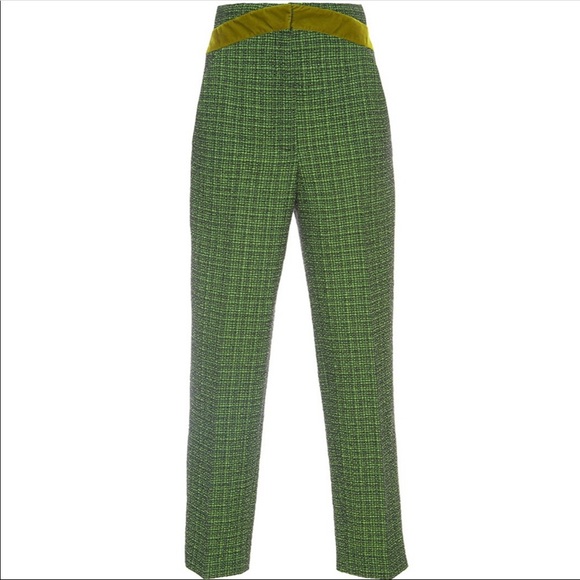 Marco de Vincenzo Tweed Cropped Pants $730 - Picture 2 of 8